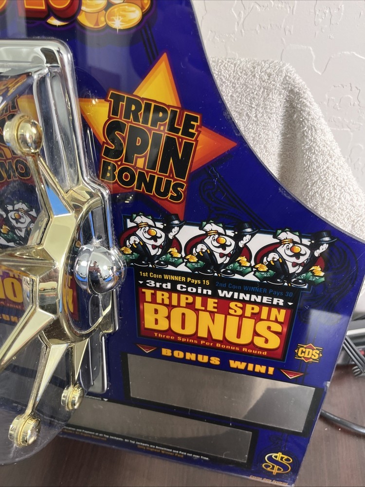 BIG SHOT Plexiglass Slot Machine Insert Casino Data Systems 2001