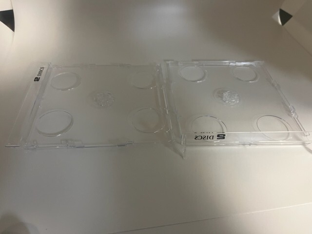 100 DOUBLE 2 CD STAR TRAYS W 2 DISCS PRINT,CLEAR