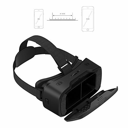 AUKEY VR Headset Virtual Reality 3D Glasses compatible with iPhone, Samsung 5.5"