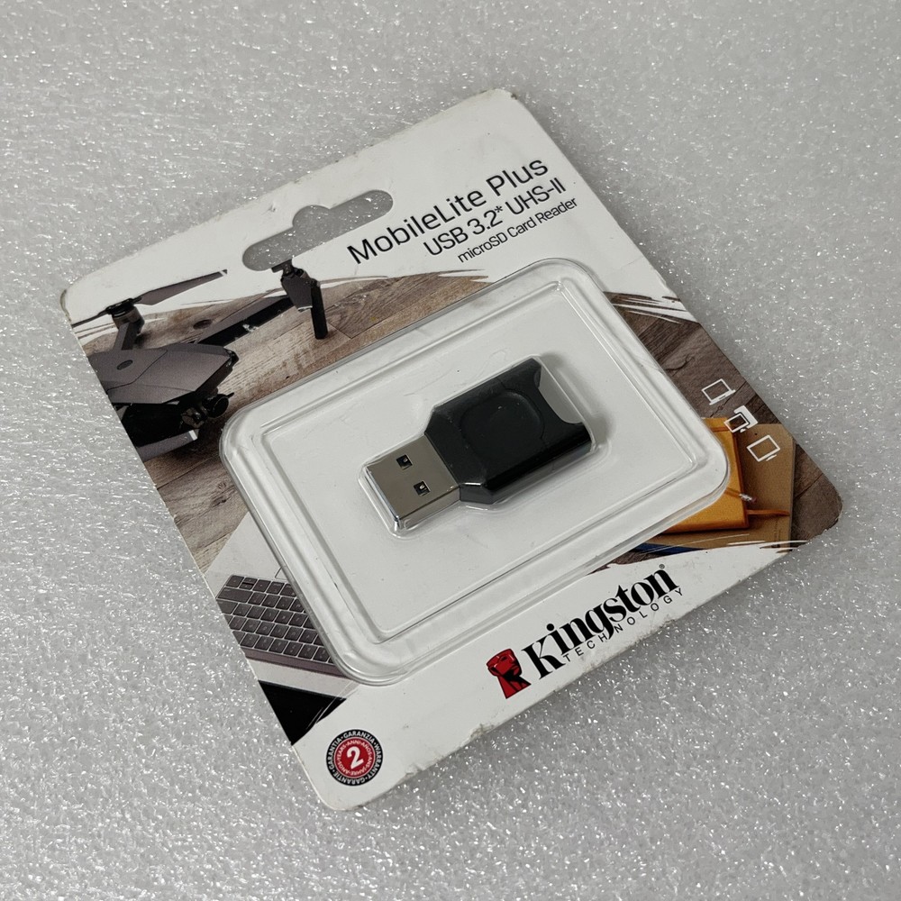 Kingston MobileLite Plus USB 3.2 UHS-II microSD Card Reader (MLPM) New Sealed
