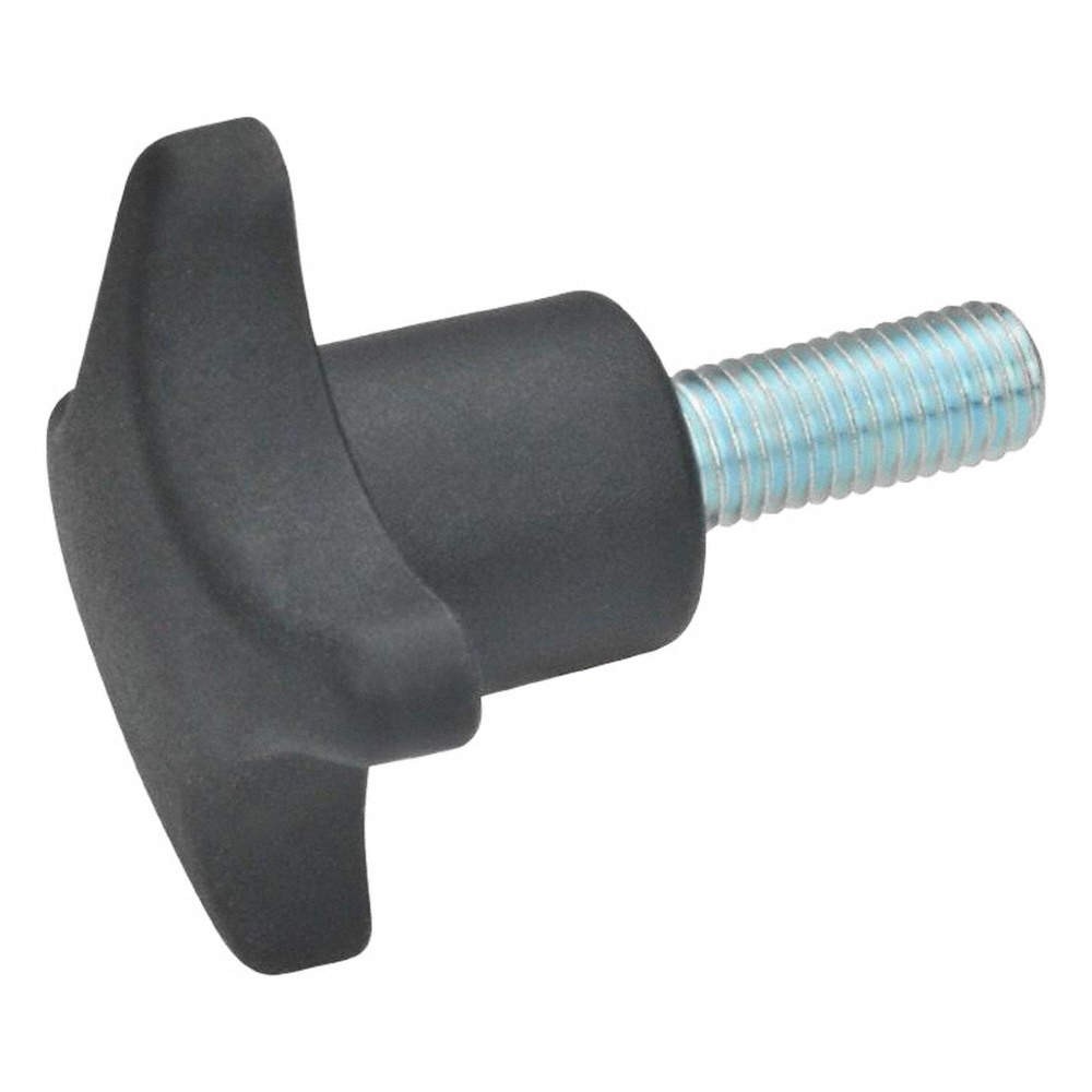 JW WINCO  Hand Knobs, 4-Prong Knobs 822XW7