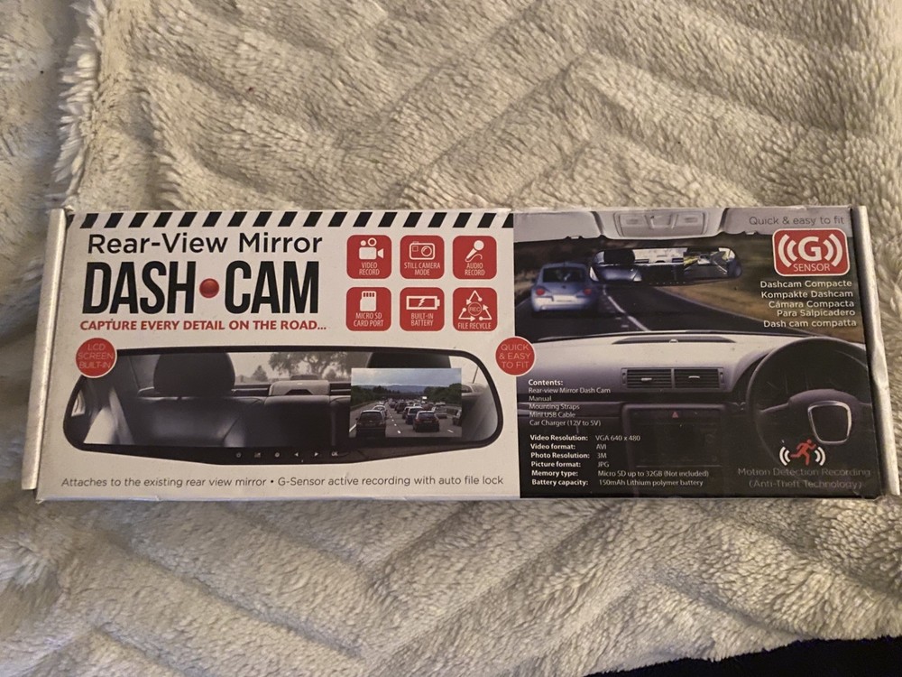 Rear view mirror dash camera brand new
