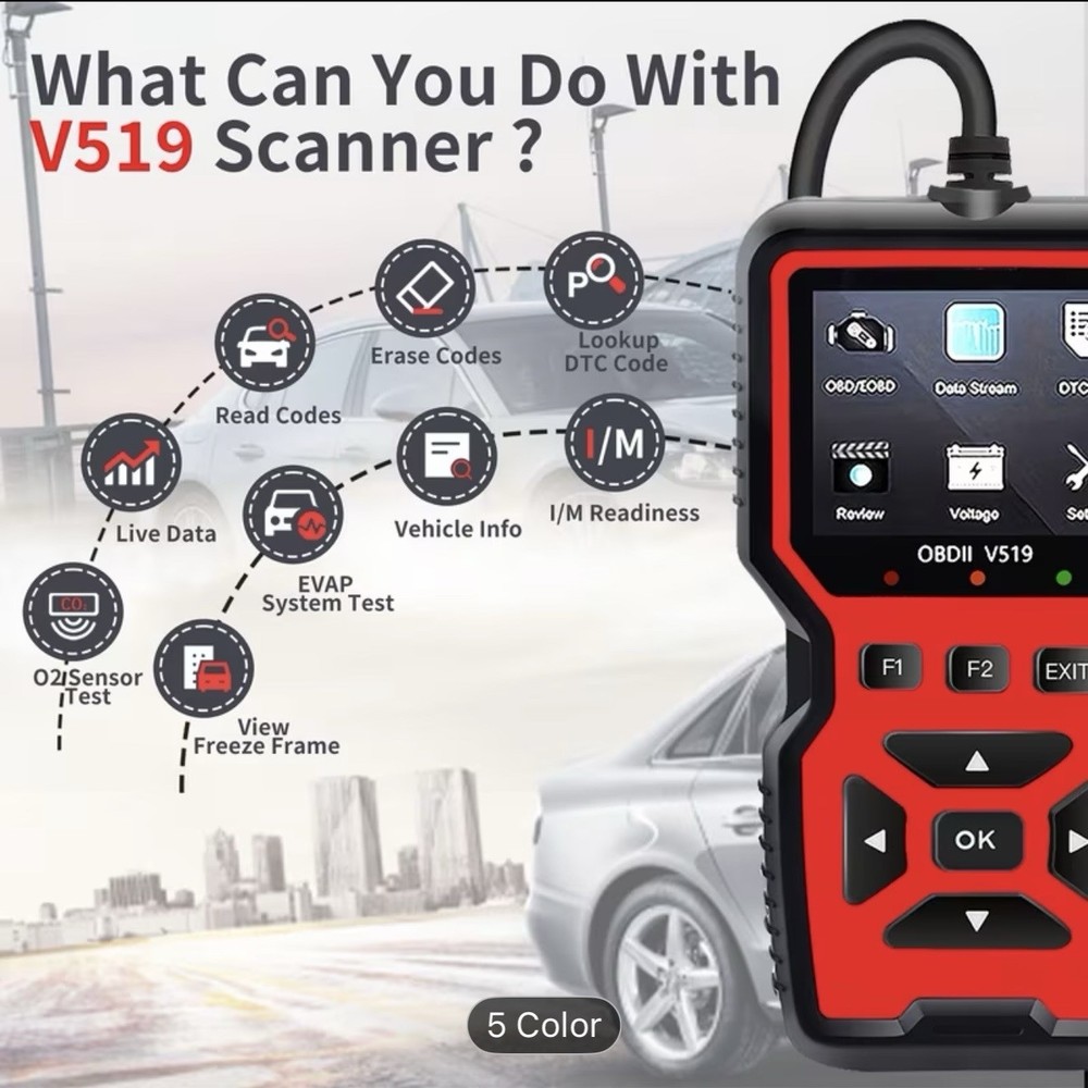 NEW Upgraded OBD2 Scanner Code Reader Car Check Engine Fault Diagnostic Tool