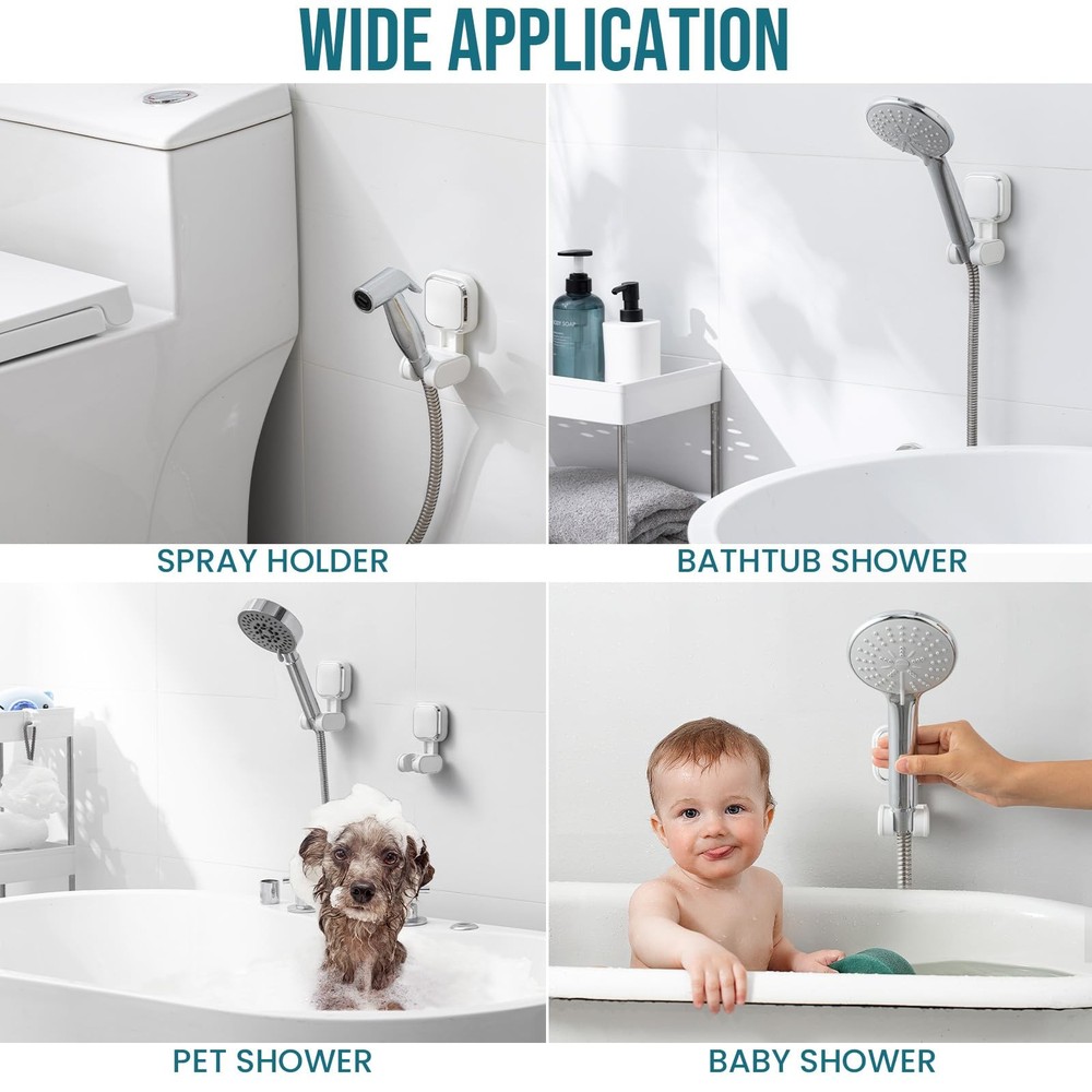 TAILI Shower Head Holder Suction, Handheld Bracket, Height Angle...