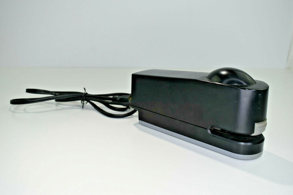 Boston Electric Automatic Stapler #100 Black Uses Standard Staples Tested Works