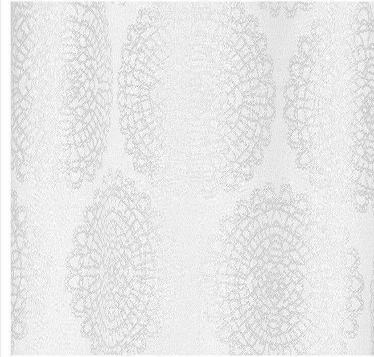 Trendex Home Torino Single Curtain Panel W Backtabs 84” White