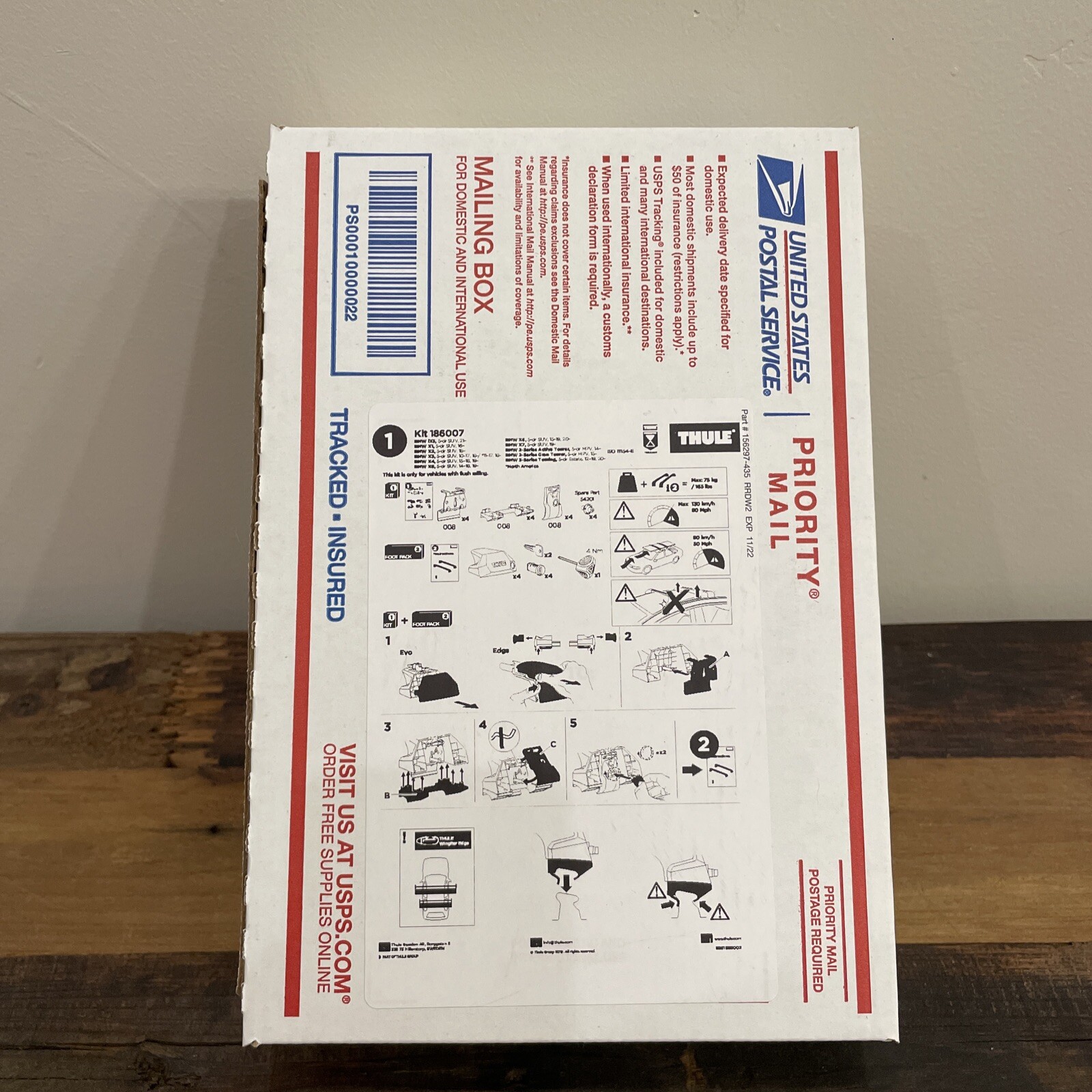 Thule Fit Kit 186007 -- (Authentic Thule® Kit 186007) -- **MINT** Open-Box !!