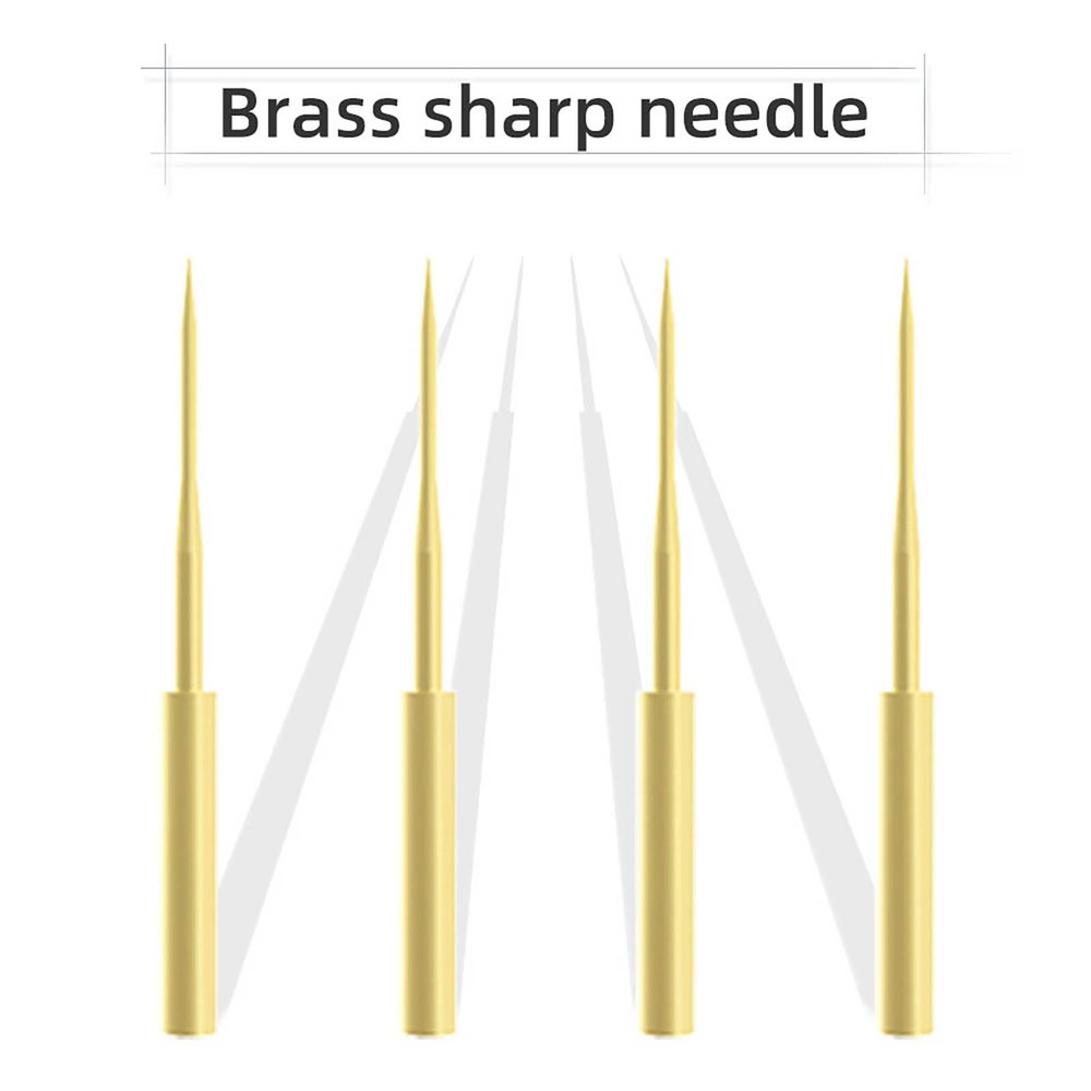 Silicone Multimeter Test Leads Kit with Gold-Plated Precision Sharp Probes 4.9ft