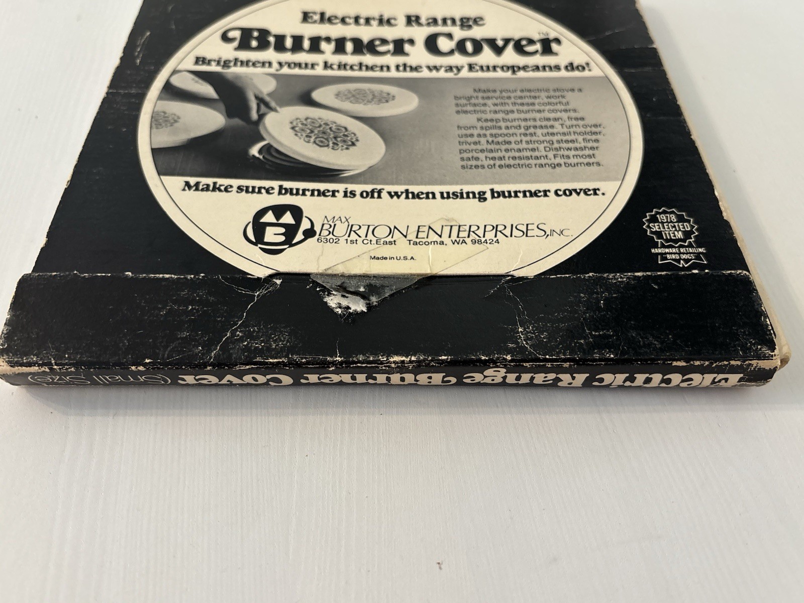 Vintage 1970’s Max Burton Butterfly Electric Range Stove Burner 8” Cover Enamel