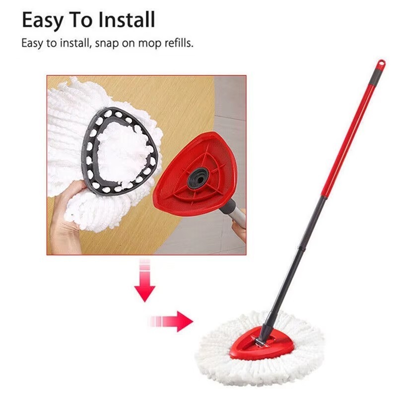1Pc Spin Only Mop Replacement Head Microfiber Refill for Mop* No Handle/Bucket