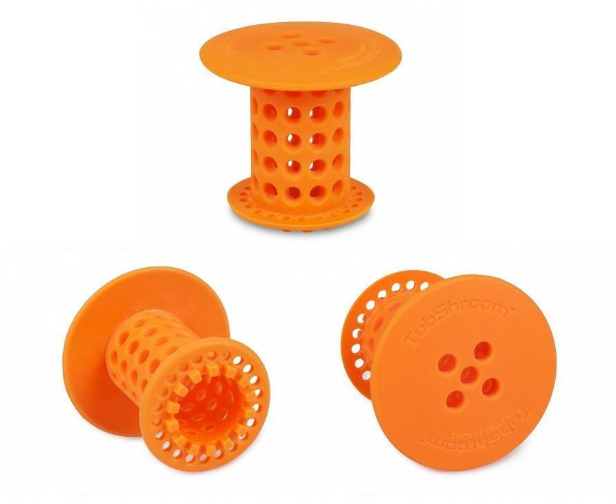 TubShroom® Orange Revolutionary Drain Hair Catcher No More Clogs Free Shipping!