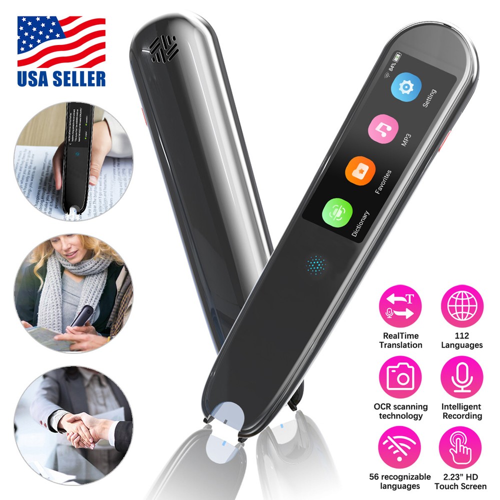 Language Translator Device 113 Language Real Time Translator pen Smart Recording