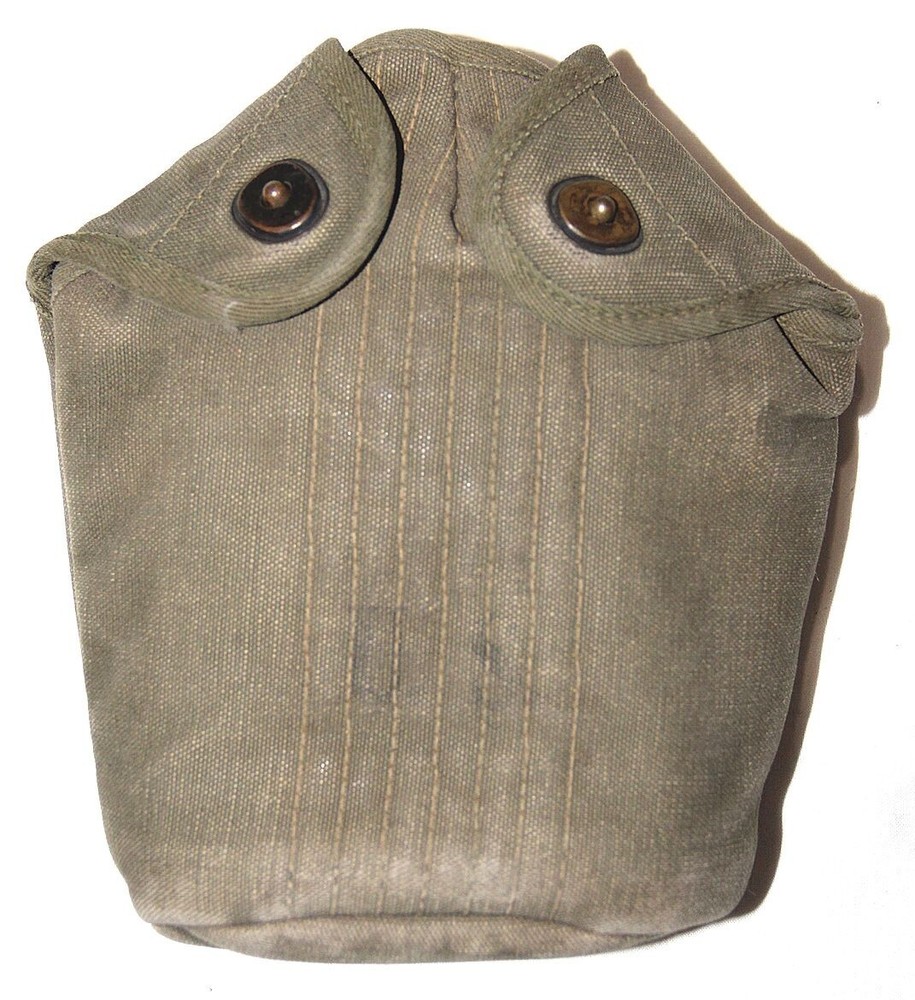 ORIGINAL WWII OD WEB CANTEEN COVER FOR RESTORATION