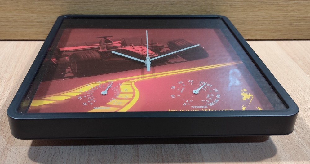 JOHNNIE WALKER SCOTCH WHISKY ADVERTISIGN PLASTIC WALL CLOCK