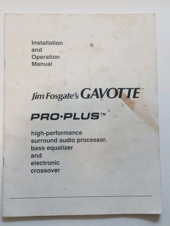 RARE Fosgate Gavotte 360 Crossover/Processor