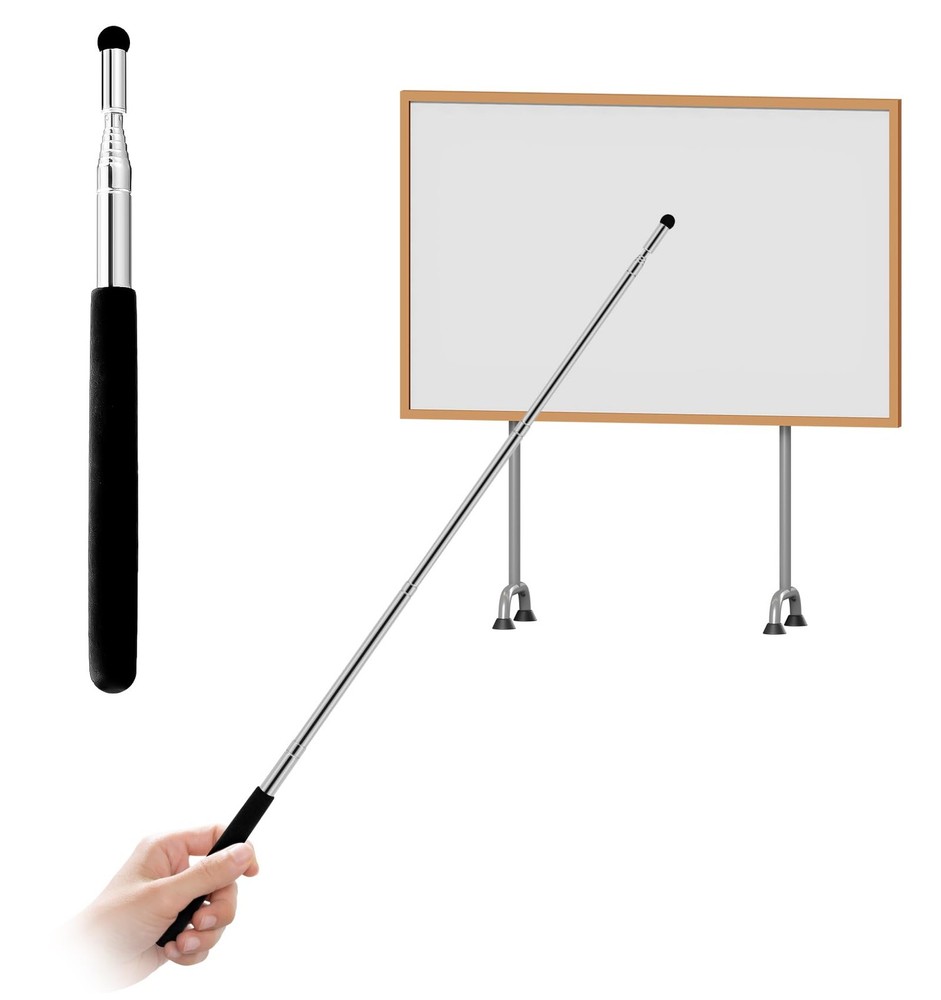 Retractable Stick, 39" Extendable Pointer with Non-Slip Frosted Handle,...