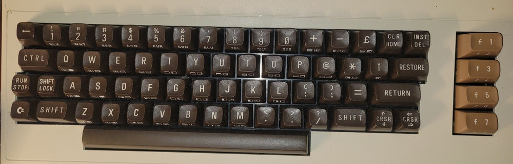 Commodore Late model Vic-20 Breadbin C64  Keycaps Keycap with Spring Sold Each