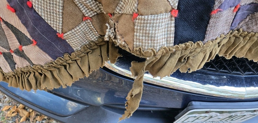 100+ Year Old Patchwork Quilt (Some Damage) But Sooo Cool!