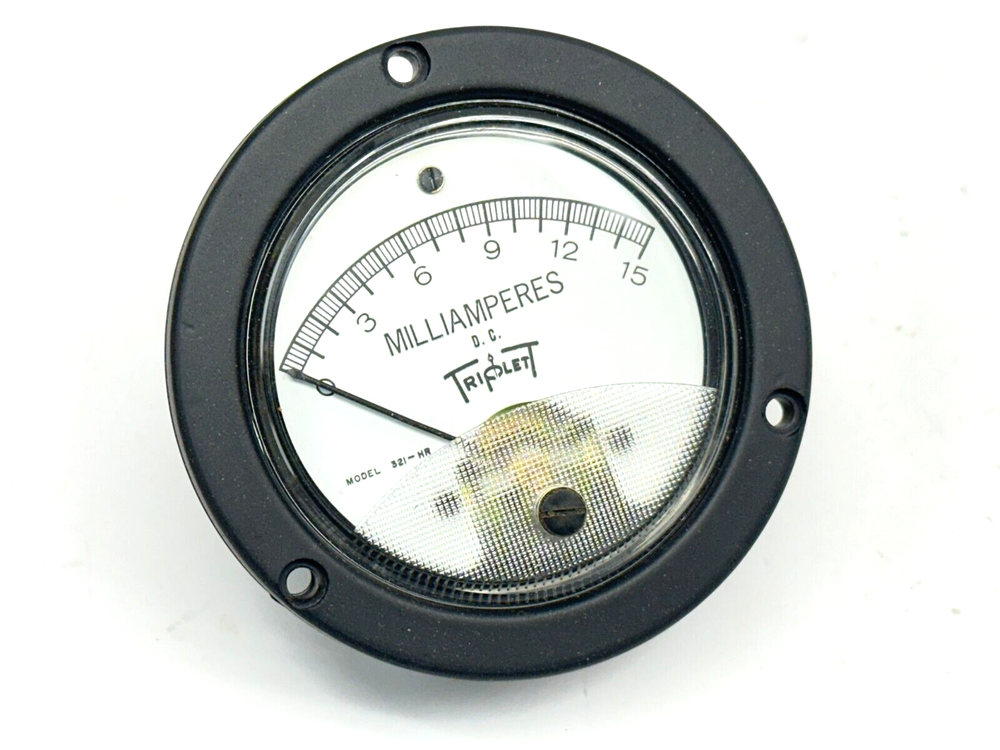 Triplett 321-HR Panel Meter 0-15 Milliamperes DC