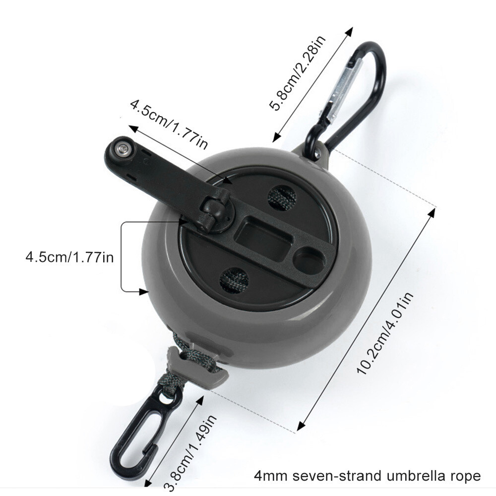 Treestand Retractable Bow Hoist Rope 33FT Bow & Gear Hoist for Hunting 4MM Thick