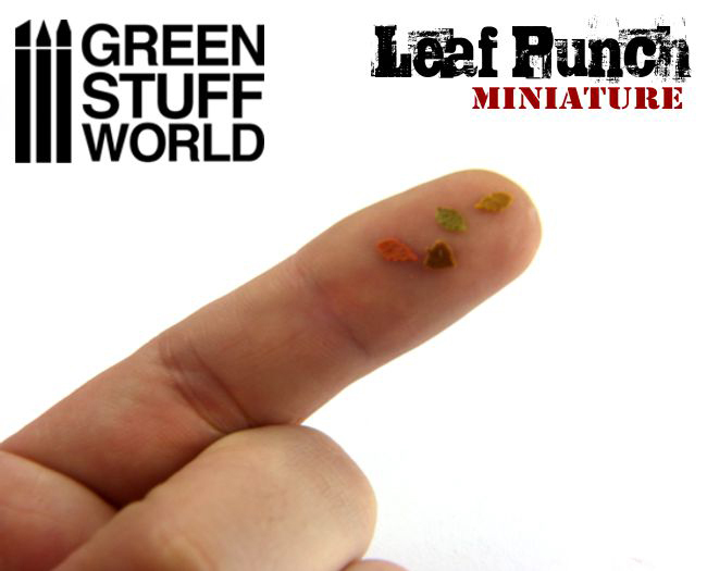 Miniature Leaf Punch - RED - Leave maker tool for dioramas warhammer Leaf Maker