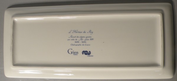 NEW Oblong Serving Tray Herbier du Roy Pattern Gien