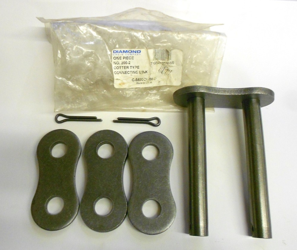 DIAMOND CONNECTING LINK, COTTER TYPE, 200-2, C6480CL-08-P