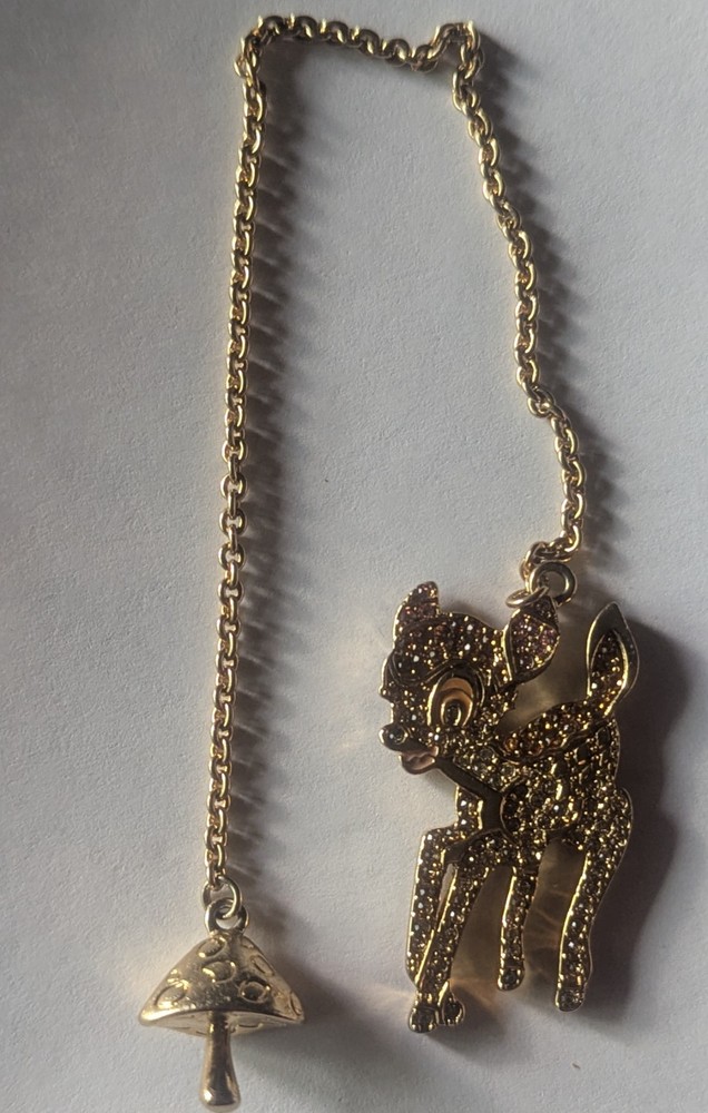 Yellow Tone Charm/Dangle Bambi Multicolor Crystal