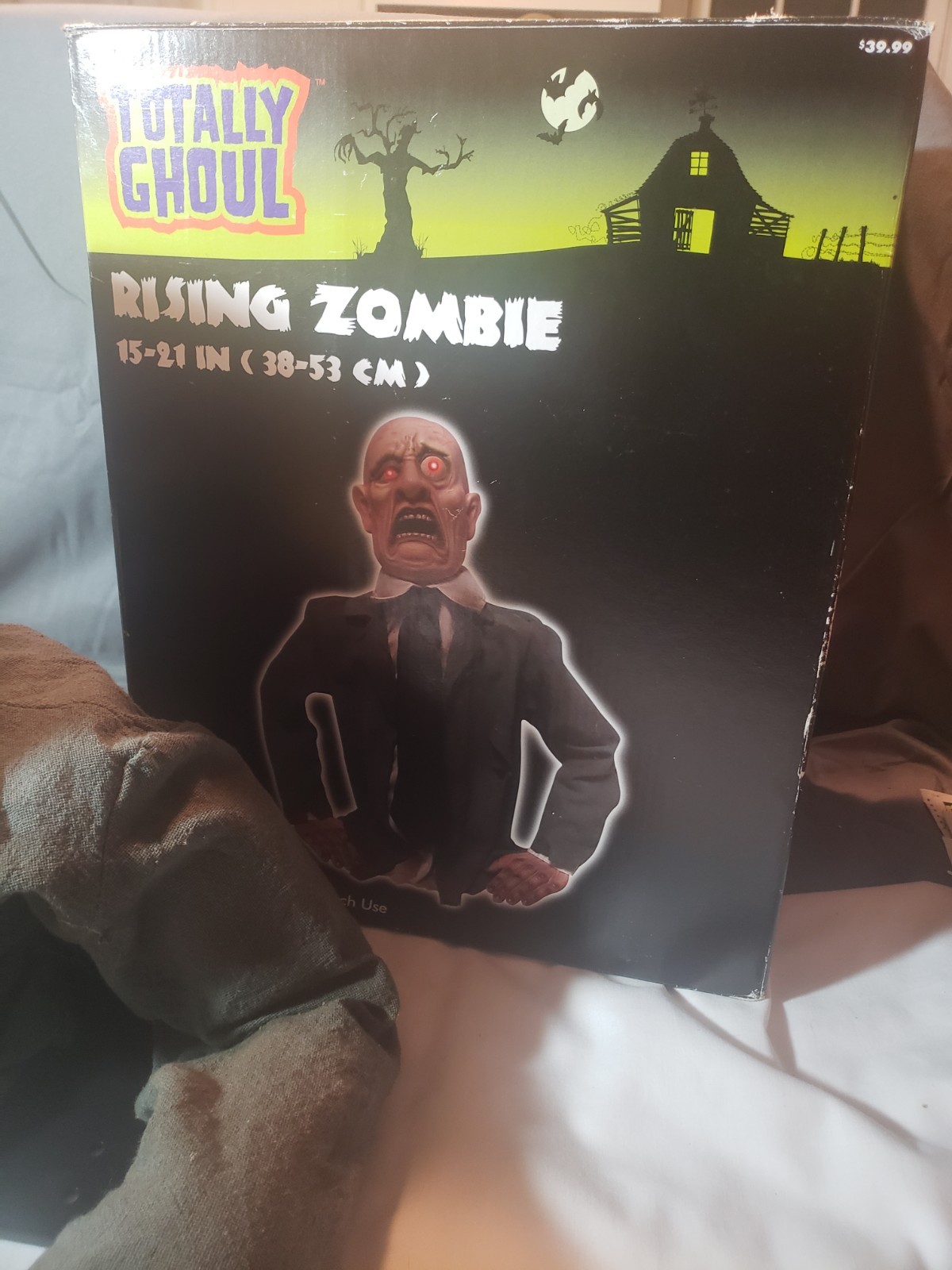 Rising Zombie Halloween Animatronic Prop Spirit Totally Ghoul Decoration Read