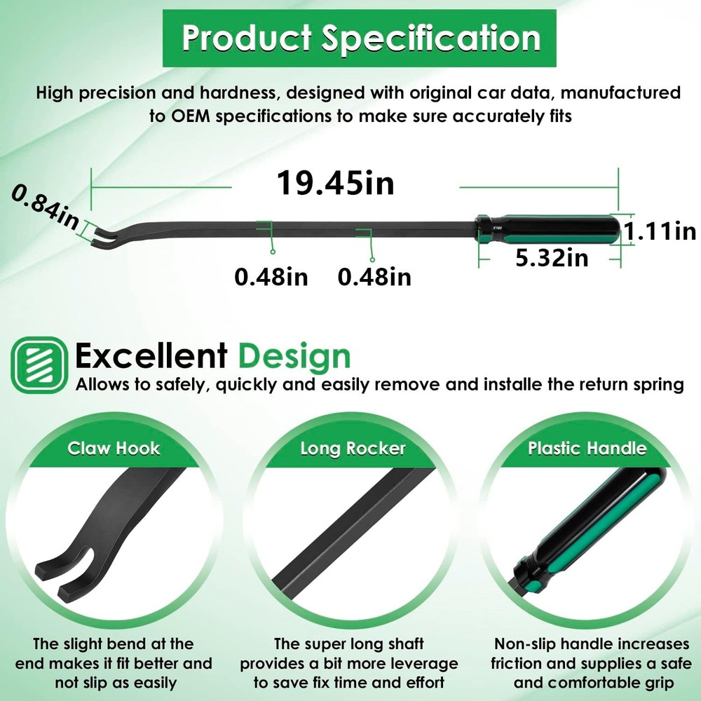 Brake Return Spring Tool for Truck&Trailer for S-cam Return Spring,Spring Tech