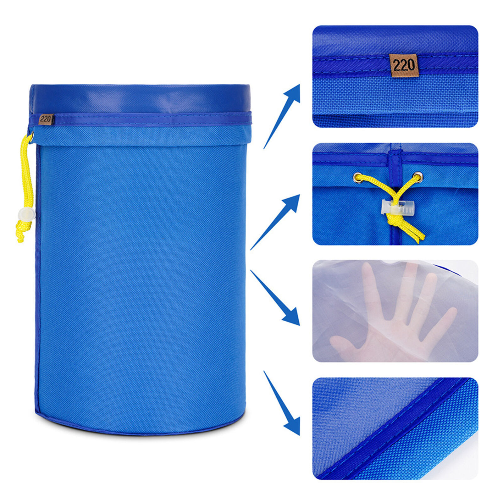 Bubble Bags 5 Bag Set Herbal Ice Bubble Hash Bags Essence Extractor Kit Bag