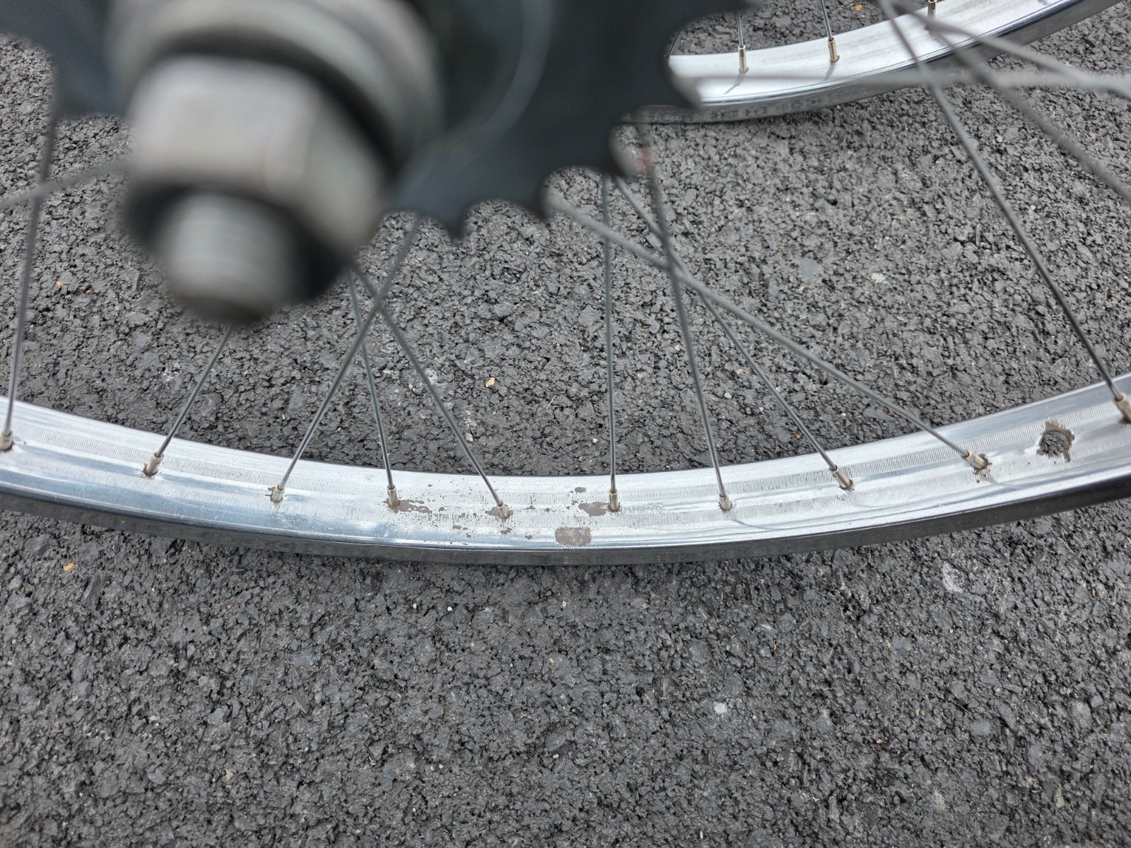 26" SCHWINN S-2 CHROME WHEEL SET W/ FRONT DRUM BRAKE PHANTOM B6 ETC.