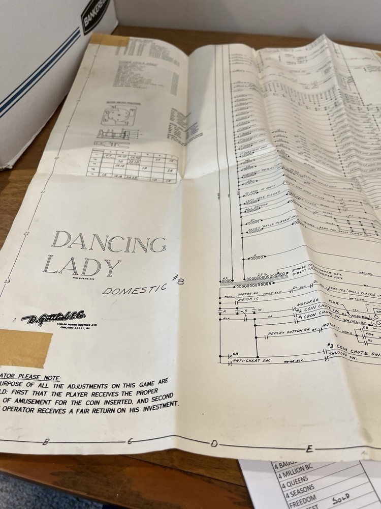 Dancing Lady Pinball Schematic