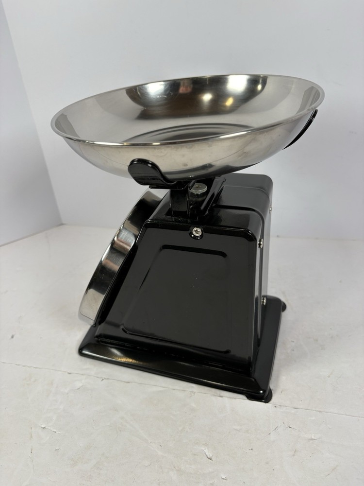 Simple and Exquisite Kitchen Metal Mechanical Spring Scale Solid Color Black