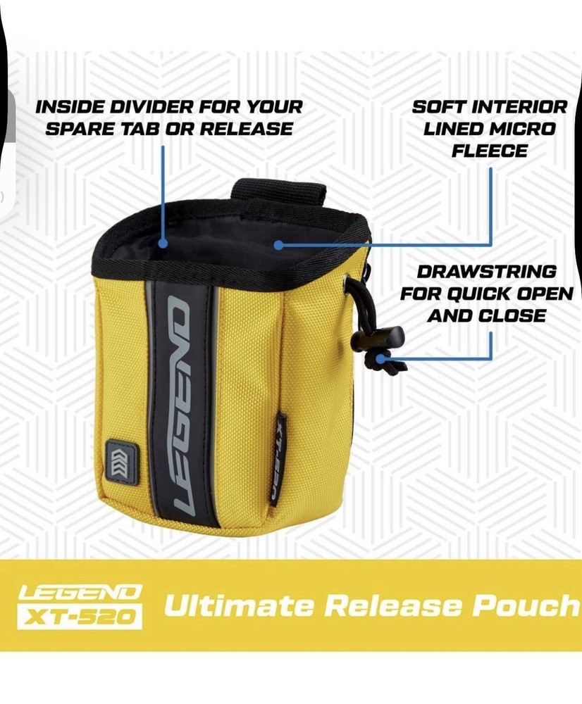 Legend XT520 Quick Release Pouch & Finger Tab Bag Drawstring Closure NWT
