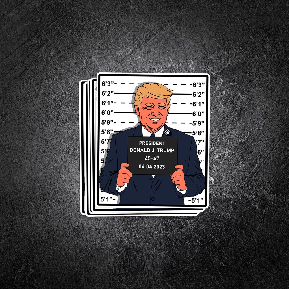 Trump Mugshot Vinyl Decal