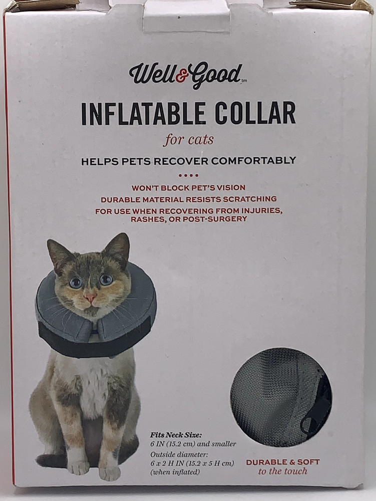 Well & Good Inflatable Cat Collar BNIB