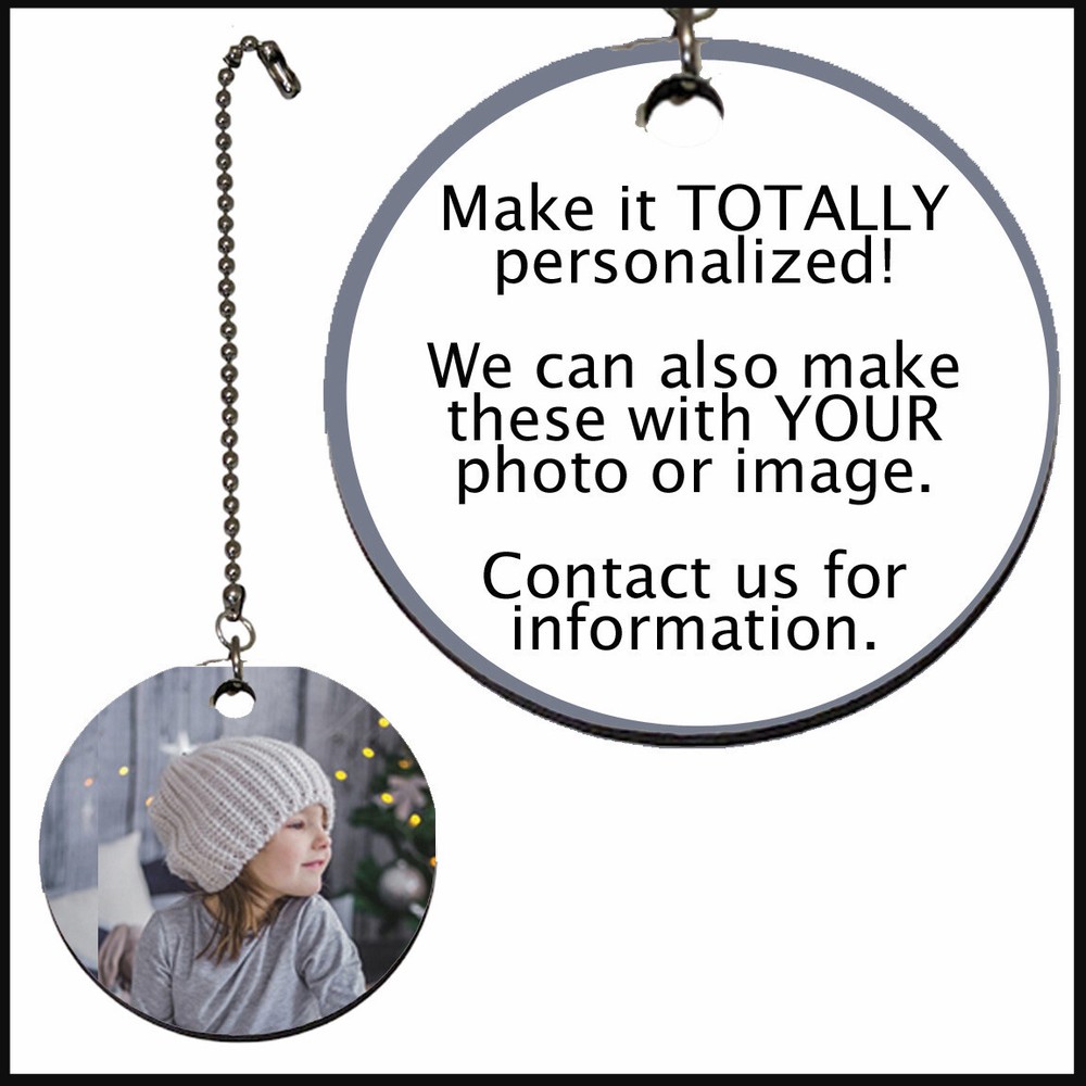 Set 2 Hello Spring Ceiling Fan Lighting Pull Chain Extension 4" Chain 2" Charm