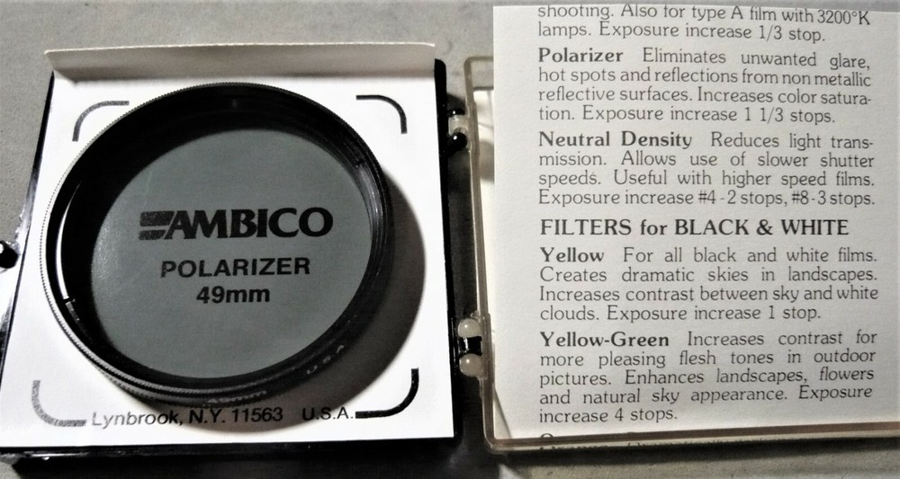 49mm POLARIZER. Best Quality linear. NEW  !