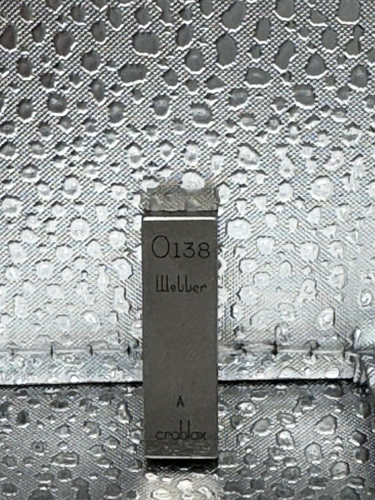 0.138 Webber Starrett Rectangular Steel Gage Gauge Block.