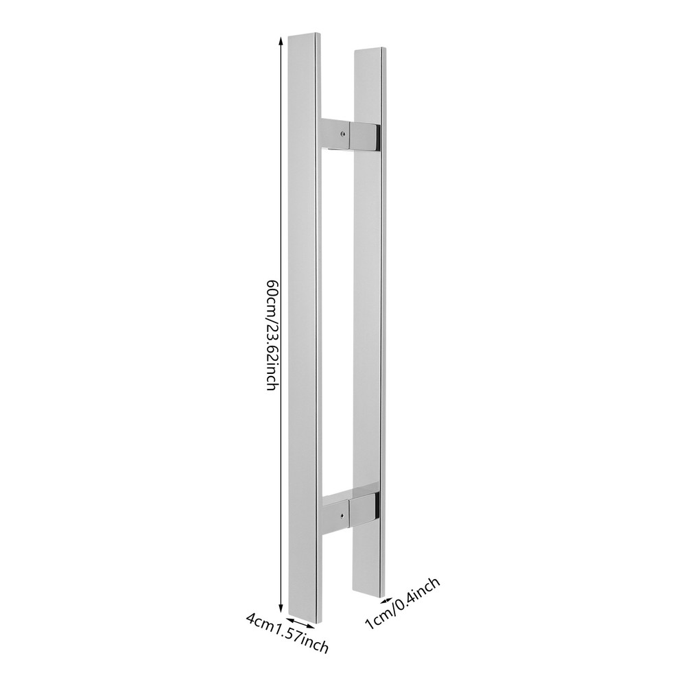 Stainless Steel Double Sided Push Pull Door Handle, H-shaped Door Pull Handle