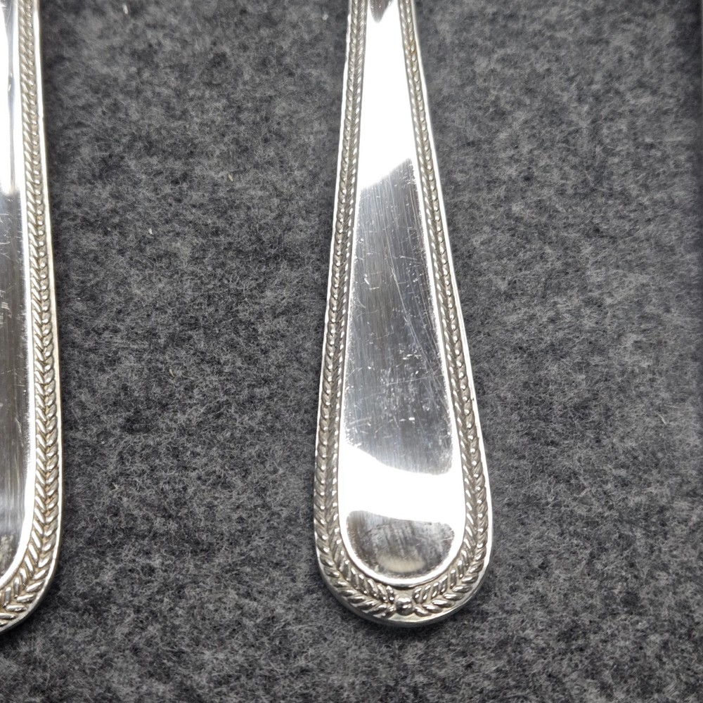 Gorham Braid Serving Hostess Set Spoon Slotted Fork Stainless Flatware Lot (3)