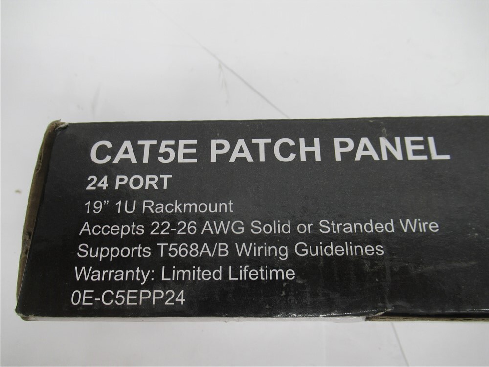 W Box 0E-C5EPP24 , CAT5E Patch Panel , 24 Port