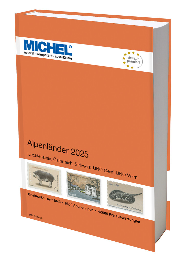 MICHEL Stamps Catalogue Alpine Countries 2025 (E 1) NEW