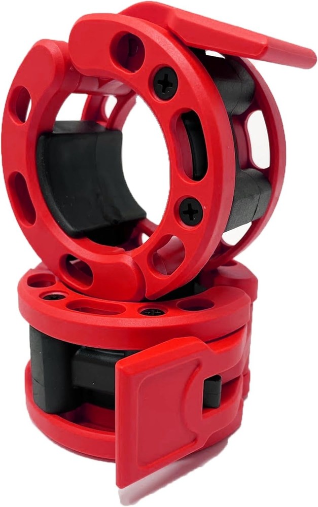 Lightweight Red Quick Release Collars - Essential for Serious Weightlifting