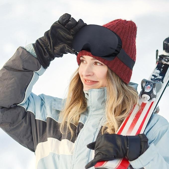 Ski Goggle Cover Sleeve, Snowboard Goggle Cover Microfiber Protective Lens Scrat