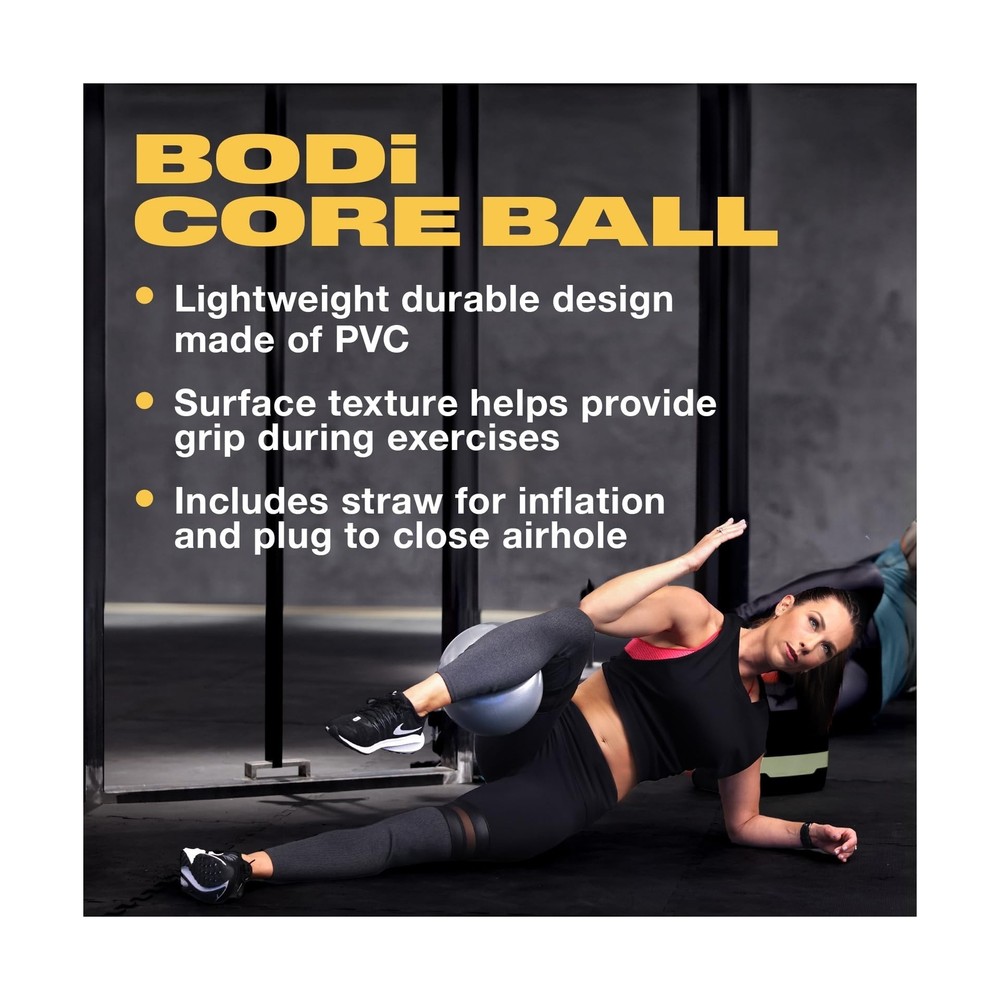 BODi Core Ball for Core Strengthening, 8" Small Exercise Ball, Home Gym Worko...