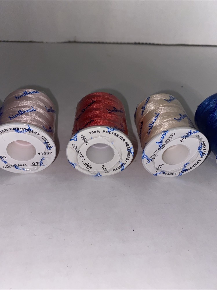Simthread embroidery machine thread lot Of 7