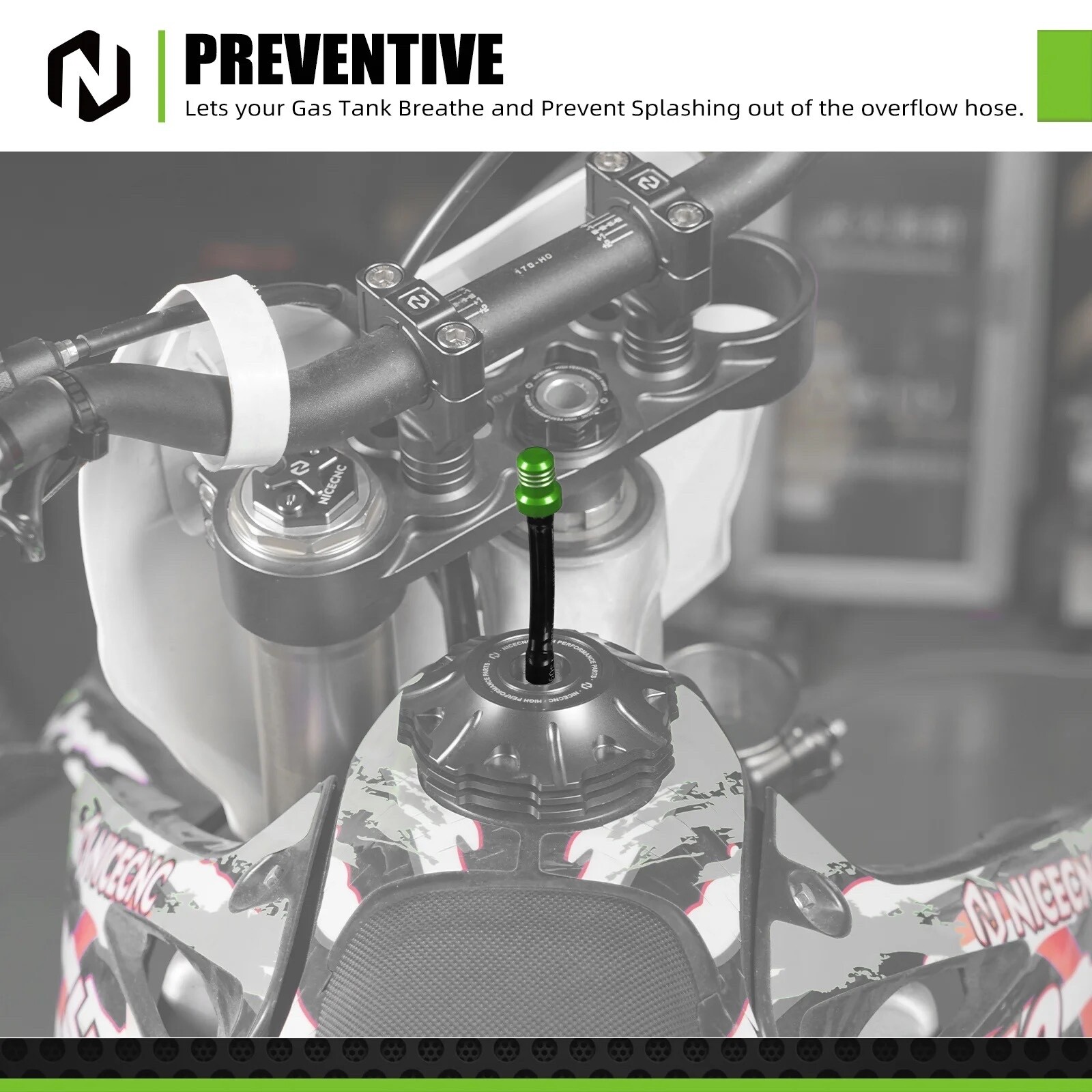 2 Yamaha ATV Raptor YFM 250R 350 Gas Cap Vent Tube Breather Line Hose Tank Lid