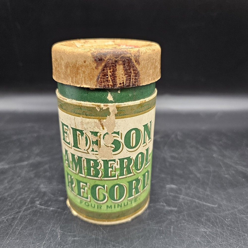 Edison Brown Wax Cylinder Record